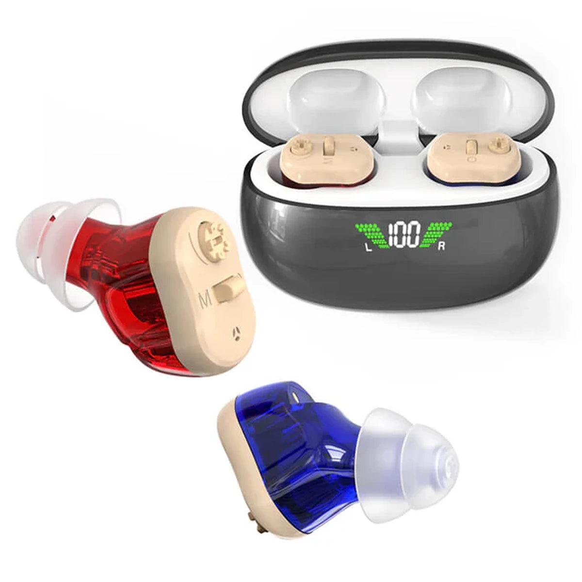 Micro CIC Digital Rechargeable Hearing Aids (Pair)-01