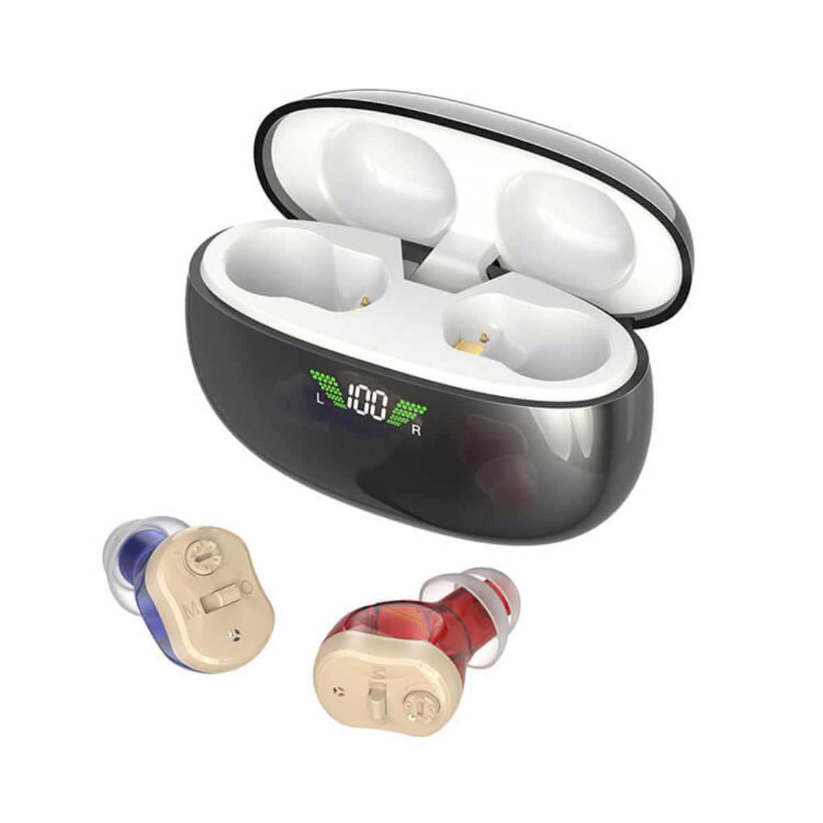 Micro CIC Digital Rechargeable Hearing Aids (Pair)-06