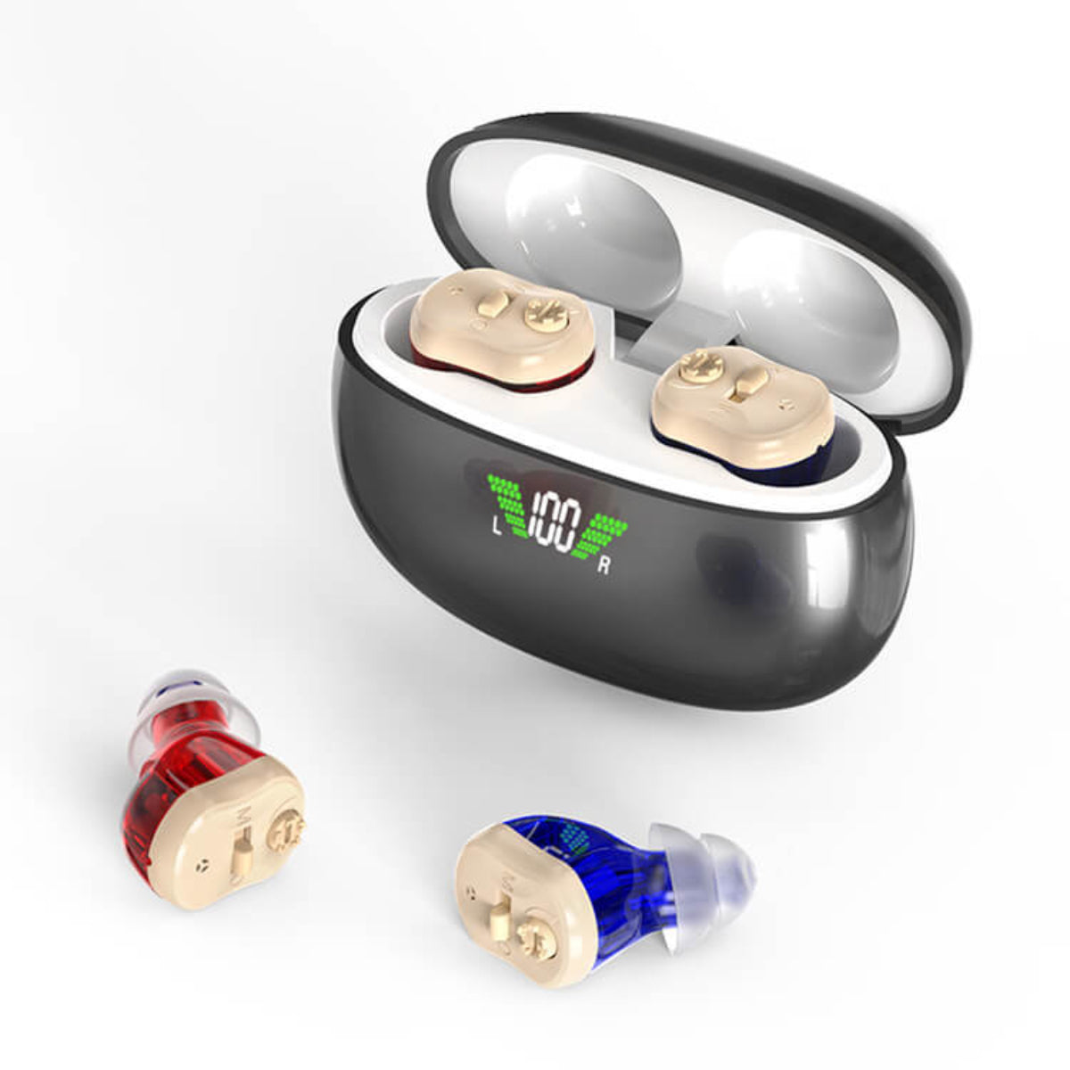 Micro CIC Digital Rechargeable Hearing Aids (Pair)-07