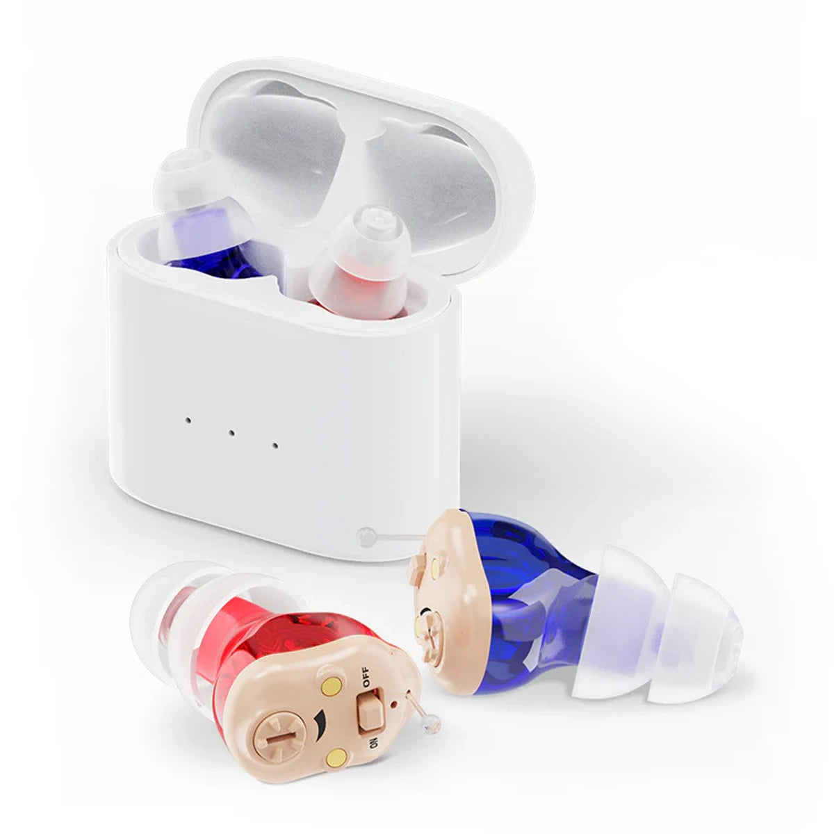 Micro CIC Rechargable Hearing Aids (Pair) Binaural-01