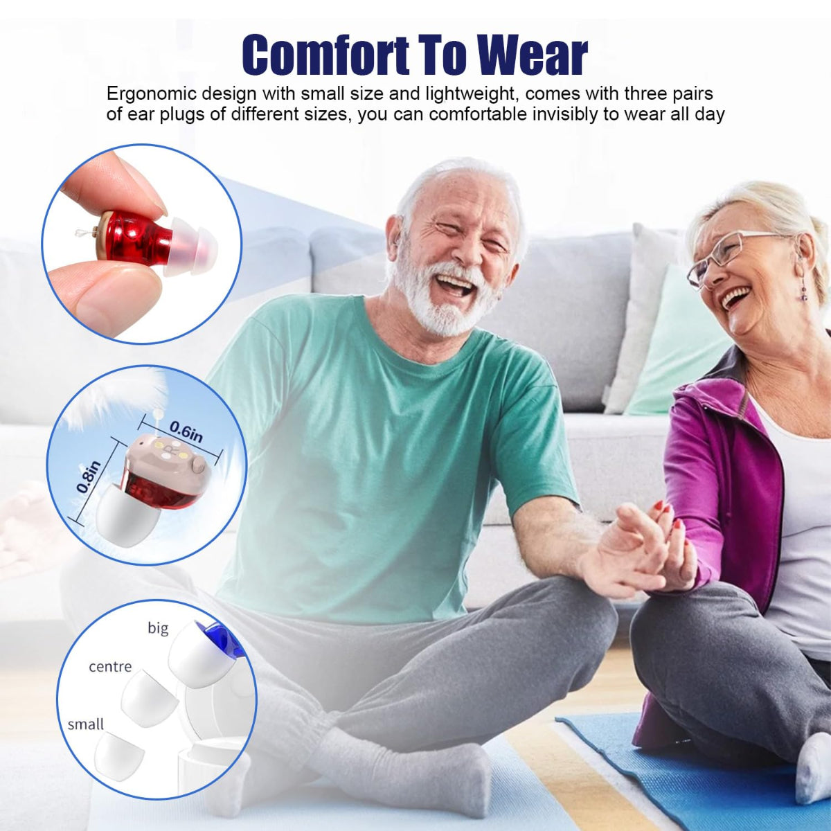 Micro CIC Rechargable Hearing Aids (Pair) Binaural-05